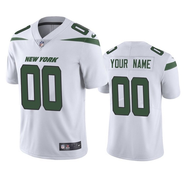 Men's New York Jets ACTIVE PLAYER Custom White NFL Vapor Untouchable Limited Stitched Jersey